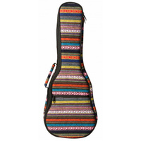 On Stage Deluxe Tenor Ukulele Bag in Multi-Colour Striped Design