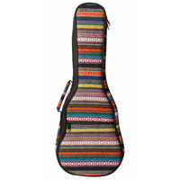 On Stage Deluxe Soprano Ukulele Bag in Multi-Colour Striped Design