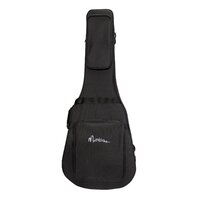 Martinez Deluxe Shaped Acoustic Guitar Polyfoam Case (Black)