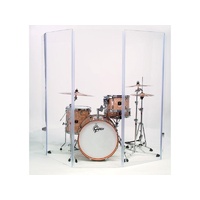 GIBRALTAR LARGE ACOUSTIC DRUM SHIELD Acrylic PERPEX SCREEN