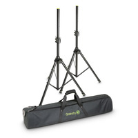 Gravity GSS5212BSET1 Set Of 2 Steel Speaker Stands W/ Carrying Bag