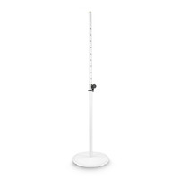 Gravity SSPWBSET1W White Loudspeaker Stand With Base & Cast Iron Weight Plate