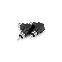 Right-angle Adaptors, RCA to RCA, 2 pc