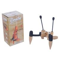 Fretz 'Woodie' Folding Ukulele / Violin Stand (Natural Wood Finish)