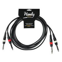 Handy Patch 3m Two Phono Male to Two Phono Male Cable