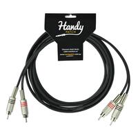 Handy Patch 3m Two RCA Male to Two RCA Male Cable