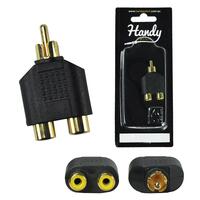 Handy Patch Two Female RCA to Male RCA Connector