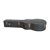 XTREME JUMBO ACOUSTIC GUITAR HARDCASE (BLACK CROC VINYL FINISH)