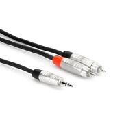 Pro Stereo Breakout, REAN 3.5 mm TRS to Dual RCA, 6 ft