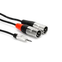 Pro Stereo Breakout, REAN 3.5 mm TRS to Dual XLR3M, 10 ft