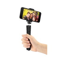 IK Multimedia iKlip Grip Pro - Prof smartphone & camera video stand/selfie-stick/tripod with Bluetooth shutt