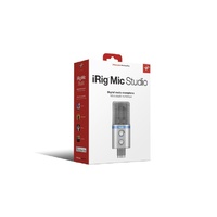iRig MIC Studio Silver- Ultra-portable large diaphragm condenser microphone for IOS,Mac,PC & Android