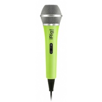 iRig Mic Voice - Green version - Handheld analogue microphone for iOS & Android