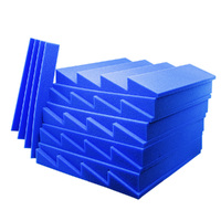 ISOWEDGE ACOUSTIC PANEL 400 X 400 mm Blue Acousitc Foam Panel (Sawtooth) 10 pcs
