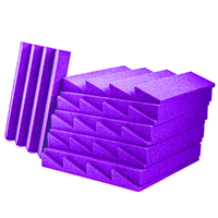 Audio Visual Engineering ISOWEDGE Purple Acousitc Foam Panel (Sawtooth Wedge) 10 pack