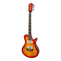 J&D Luthiers Semi-Hollow Body Electric Guitar (Honeyburst)