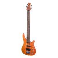 J&D Luthiers 6-String T-Style Contemporary Active Bass Guitar (Natural Satin)