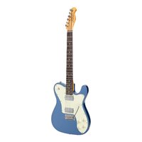 J&D Luthiers Deluxe TL Style Electric Guitar (Metallic Blue)
