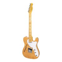 J&D Luthiers Thinline TL Style Solid Ash Electric Guitar (Natural Gloss)