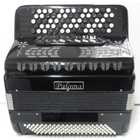 PALOMA BUTTON ACCORDION C SYSTEM 120 BASS BLACK 