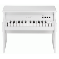 KORG TinyPiano 25 minikey digital piano polished wood case � white