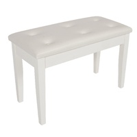 ACOUSTIC  DIGITAL PIANO BENCH  STOOL WHITE