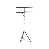Aluminium Lighting Stand with T Bar and Side Arms. 3.25 m.