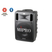 MIPRO Portable PA, 100 Watts with Bluetooth audio player. 8" woofer and 1" HF driver. Supplied with