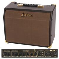 Martinez Retro-Style 25 Watt Acoustic Guitar Amplifier with Reverb (Brown Vinyl)