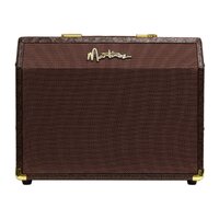 Martinez 25 Watt Retro-Style Acoustic Guitar Amplifier with Reverb (Paisley Brown)