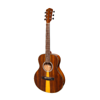 Martinez '51 Series' Acoustic-Electric Short Scale Guitar Teakwood (Gloss)