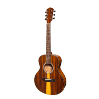 Martinez '51 Series' Left Handed Acoustic-Electric Short Scale Guitar Teakwood (Gloss)