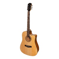 Martinez '41 Series' Dreadnought Cutaway Acoustic-Electric Guitar (Spruce/Koa)