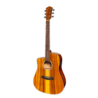 Martinez '51 Series' Left Handed Acoustic-Electric Dreadnought Cutaway Guitar Koa (Gloss)