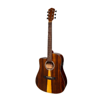 Martinez '51 Series' Left Handed Acoustic-Electric Dreadnought Cutaway Guitar Teakwood (Gloss)