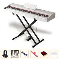 Maestro Mdp300Wh Beginner Portable Digital Piano (White) W/ 88 Hammer Action Keys (Stand Sold Separately)