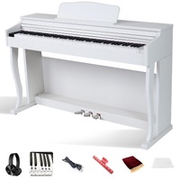 Maestro Digital Piano 88-Key Hammer Action Intelligent Keyboard WHITE (H/PHONE DELUXE PACK inside)