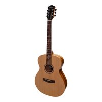 Martinez Left Handed Small-Body Acoustic-Electric Guitar (Spruce/Koa)