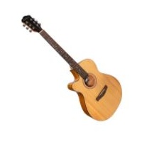 Martinez 41 Series Left Handed Small Body Cutaway Acoustic Guitar - Spruce/Koa