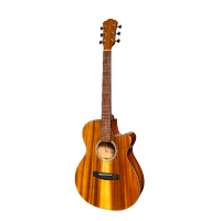 Martinez '51 Series' Folk Size Cutaway Acoustic-Electric Guitar Koa (Gloss)