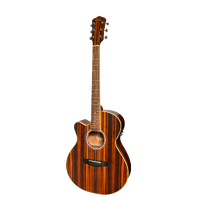 Martinez '51 Series' Left Handed Folk Size Cutaway Acoustic-Electric Guitar Amara (Gloss)