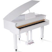 Maestro Mgp1000Pw Digital Baby Grand Piano - 88 Weighted Hammer Action Keys (Polished Classic White)