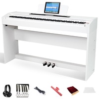 Best Beginner Digital Piano Weighted Hammer  Action Bluetooth  INTELLIGENT ARRANGER MGX600 WHITE ( H/PHONE DELUXE PACK inside )