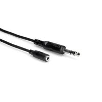 Headphone Adaptor Cable, 3.5 mm TRS to 1/4 in TRS, 10 ft