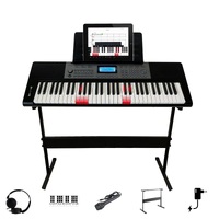 Maestro L600 61-Key Bluetooth Electronic Lighting Digital Piano - Beginner Student Learning Keyboard w/ Bluetooth MP3/USB Player