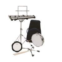 Majestic MK1432DP Percussion Kit (Glockenspiel, Snare Drum, Practice Pad) w/ Backpack Case (AK1432DP)