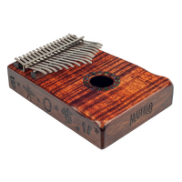 Mahalo Photo Flame "Koa" Kalimba Series Photo Flame "Koa" - Wrap-around Graphic Matt 17 Keys