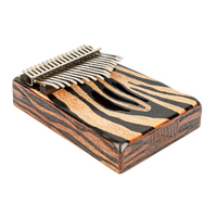 Mahalo Zebra Kalimba Series Zebra Hide - Wrap-around Graphic Matt 17 Keys