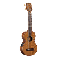 Mahalo ALL SOLID Soprano Ukulele. Electric/Acoustic. Master Series Series Natural Matt 346mm scale.