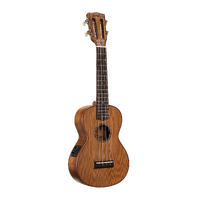 Mahalo ALL SOLID Concert Ukulele. Electric/Acoustic. Master Series Series Natural Matt 379mm scale.